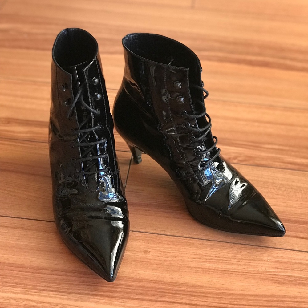 Saint Laurent Patent Kitten Heels